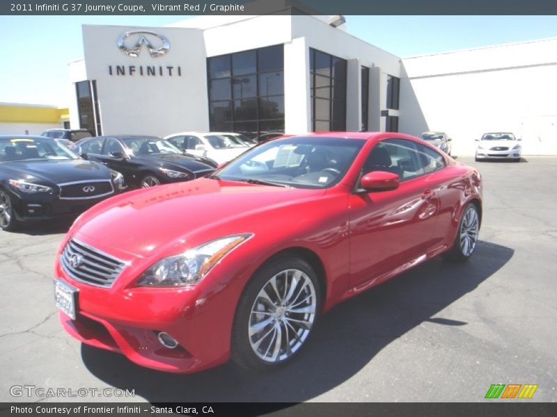 Vibrant Red / Graphite 2011 Infiniti G 37 Journey Coupe