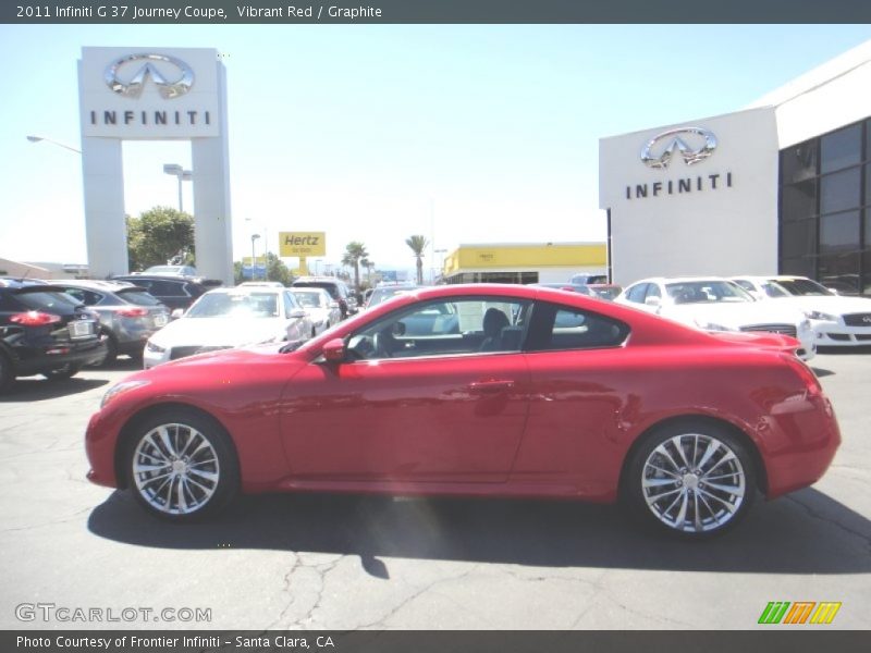 Vibrant Red / Graphite 2011 Infiniti G 37 Journey Coupe