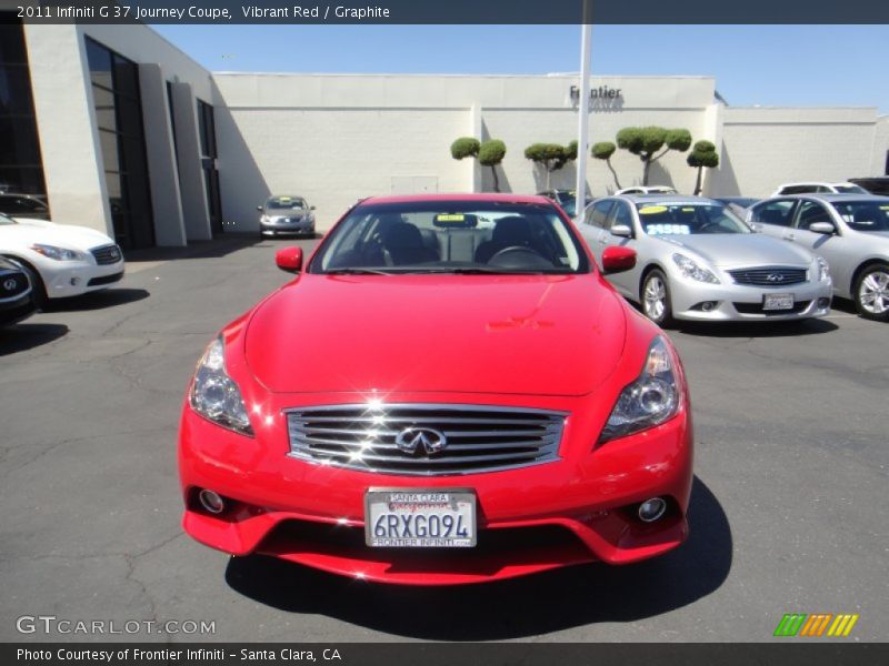 Vibrant Red / Graphite 2011 Infiniti G 37 Journey Coupe