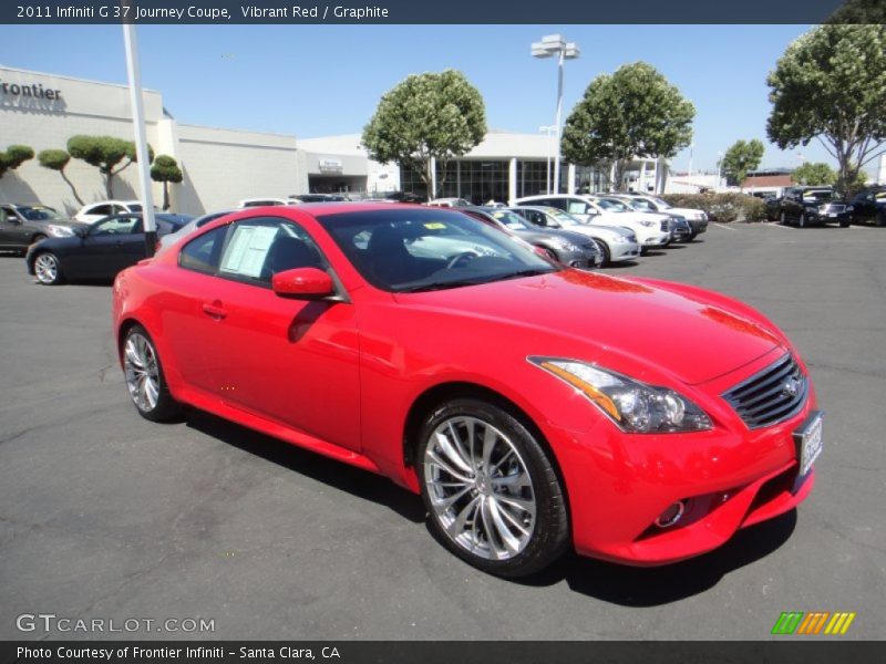 Vibrant Red / Graphite 2011 Infiniti G 37 Journey Coupe