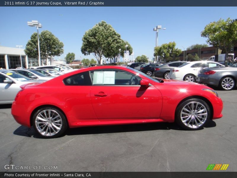 Vibrant Red / Graphite 2011 Infiniti G 37 Journey Coupe
