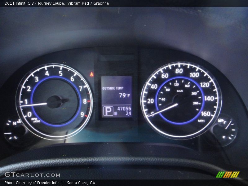 Vibrant Red / Graphite 2011 Infiniti G 37 Journey Coupe