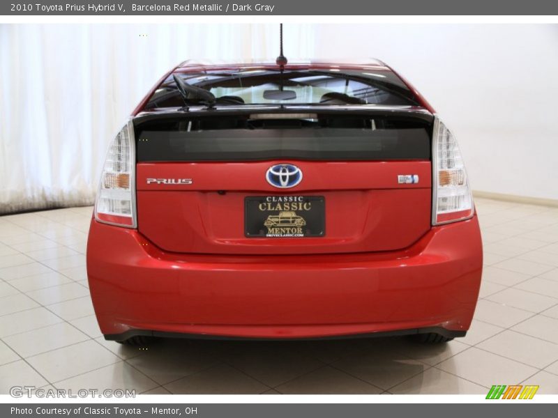 Barcelona Red Metallic / Dark Gray 2010 Toyota Prius Hybrid V