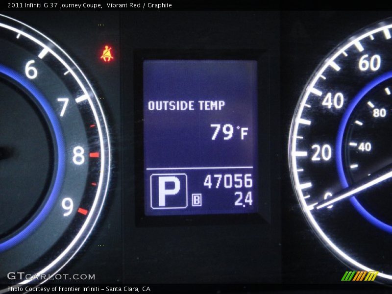 Vibrant Red / Graphite 2011 Infiniti G 37 Journey Coupe
