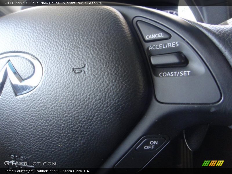 Vibrant Red / Graphite 2011 Infiniti G 37 Journey Coupe