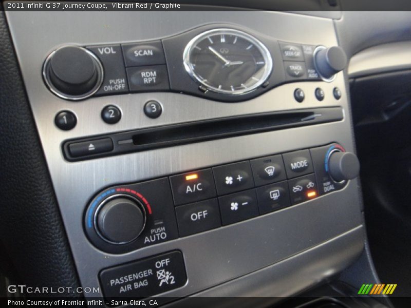 Vibrant Red / Graphite 2011 Infiniti G 37 Journey Coupe