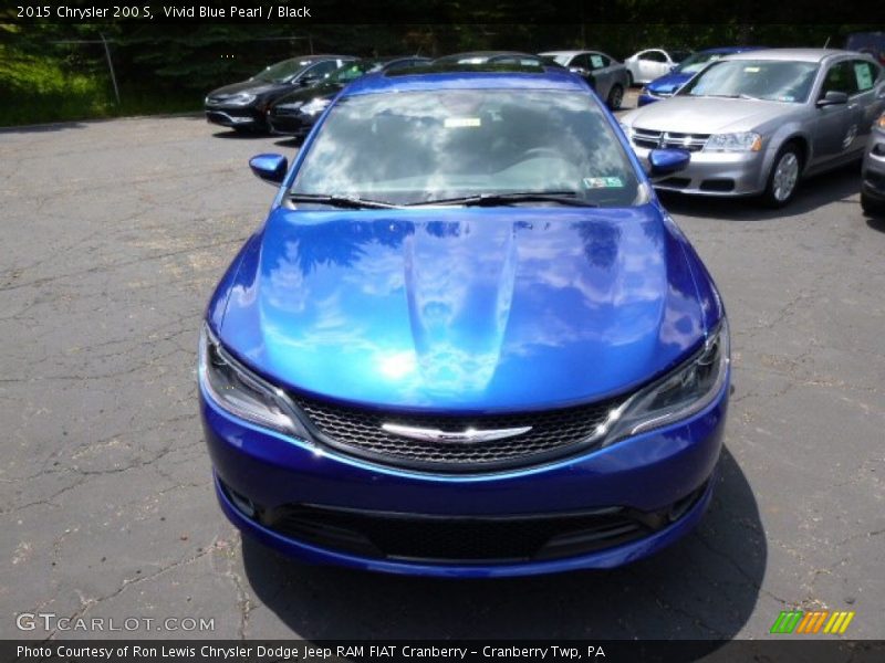 Vivid Blue Pearl / Black 2015 Chrysler 200 S