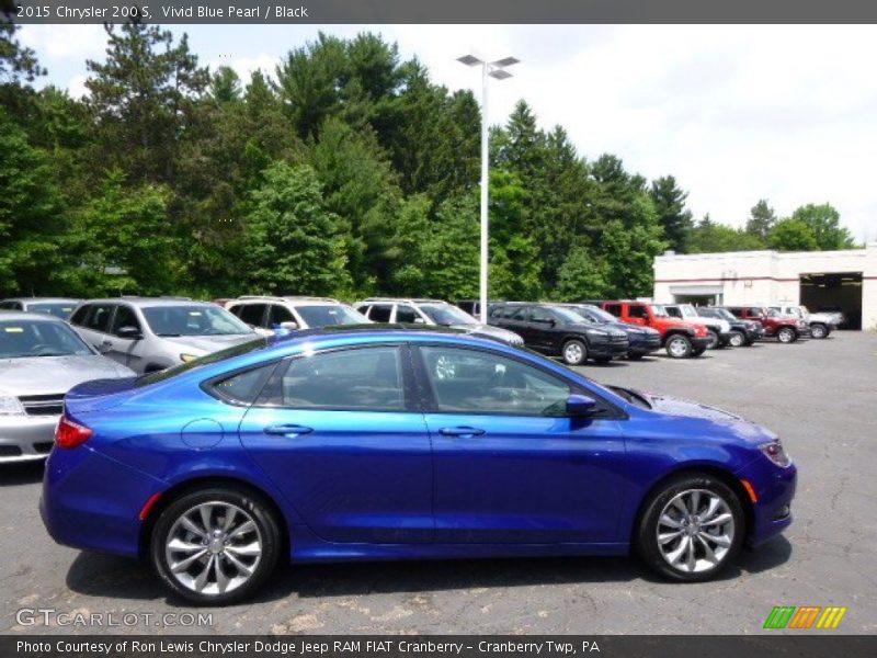 Vivid Blue Pearl / Black 2015 Chrysler 200 S