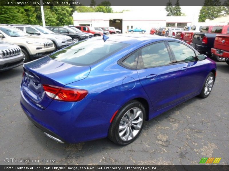 Vivid Blue Pearl / Black 2015 Chrysler 200 S