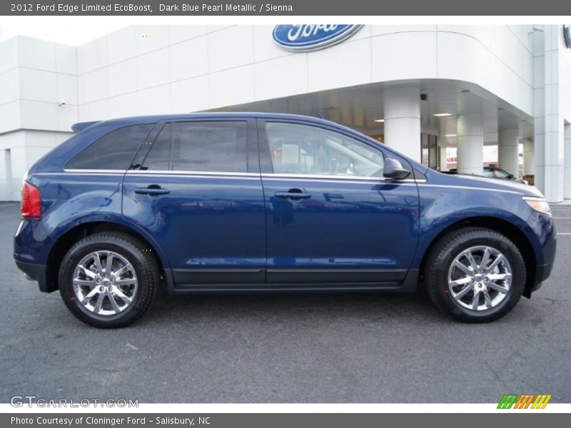 Dark Blue Pearl Metallic / Sienna 2012 Ford Edge Limited EcoBoost