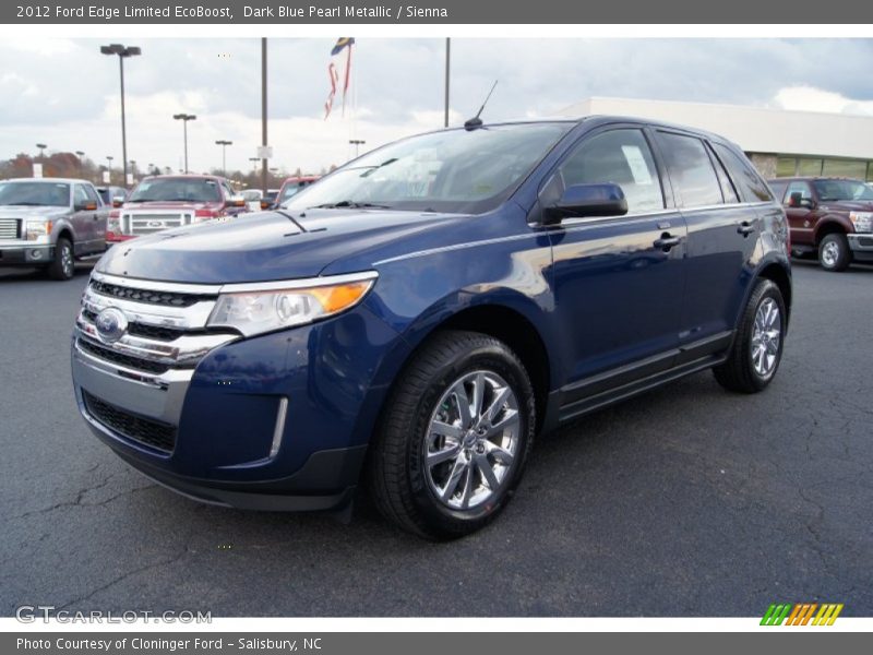 Dark Blue Pearl Metallic / Sienna 2012 Ford Edge Limited EcoBoost