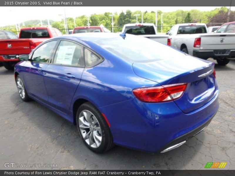 Vivid Blue Pearl / Black 2015 Chrysler 200 S