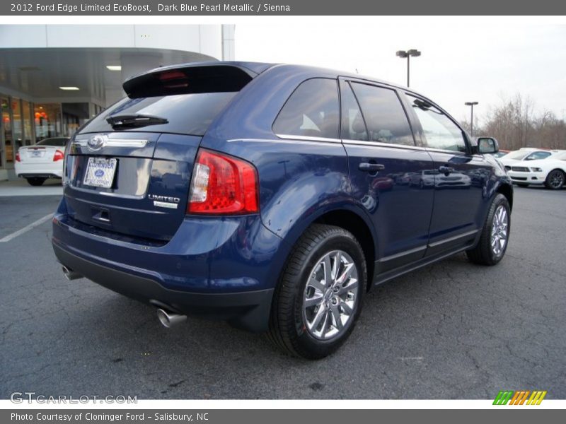 Dark Blue Pearl Metallic / Sienna 2012 Ford Edge Limited EcoBoost