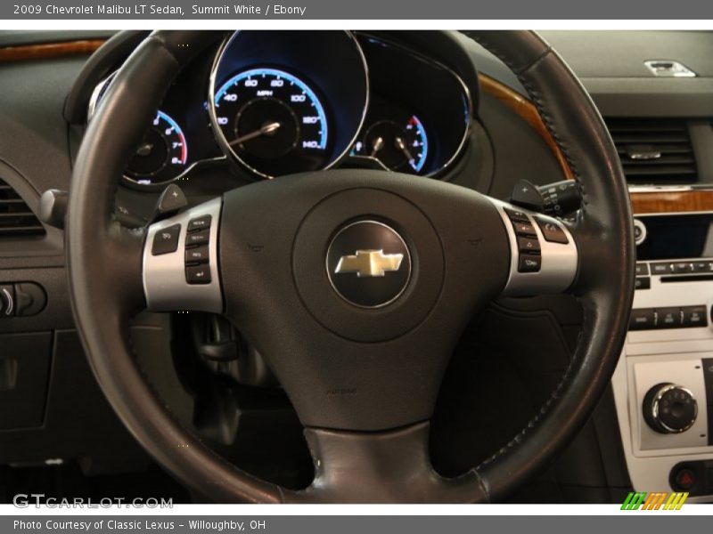 Summit White / Ebony 2009 Chevrolet Malibu LT Sedan