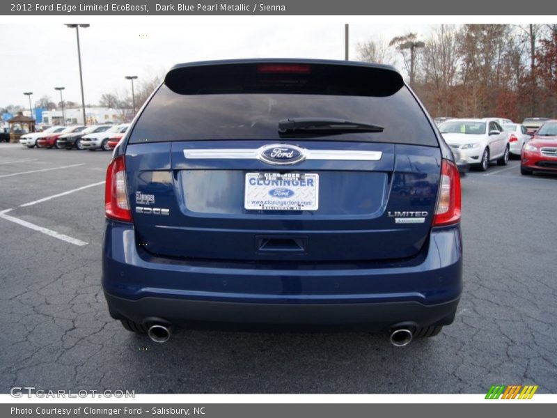 Dark Blue Pearl Metallic / Sienna 2012 Ford Edge Limited EcoBoost