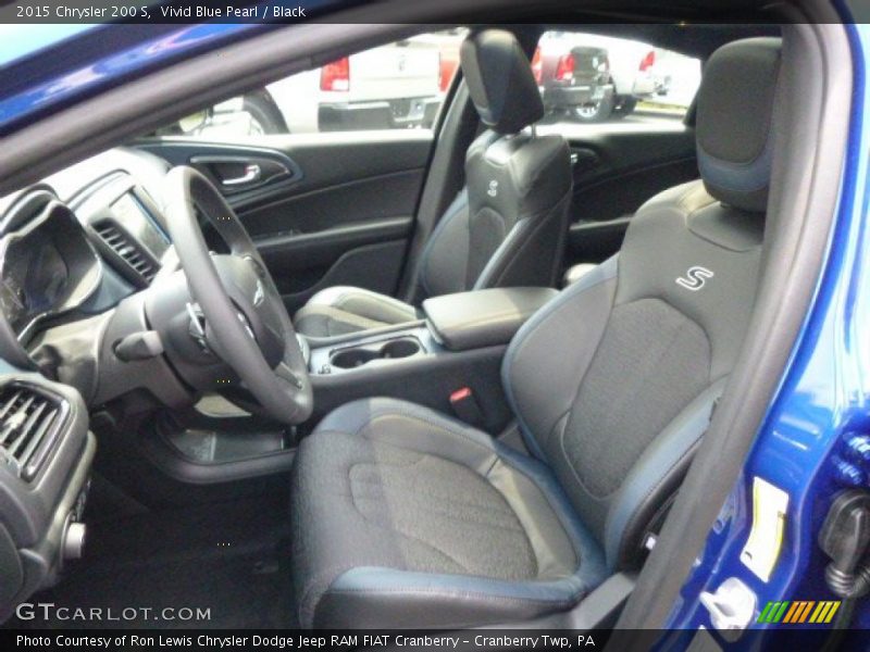 Vivid Blue Pearl / Black 2015 Chrysler 200 S
