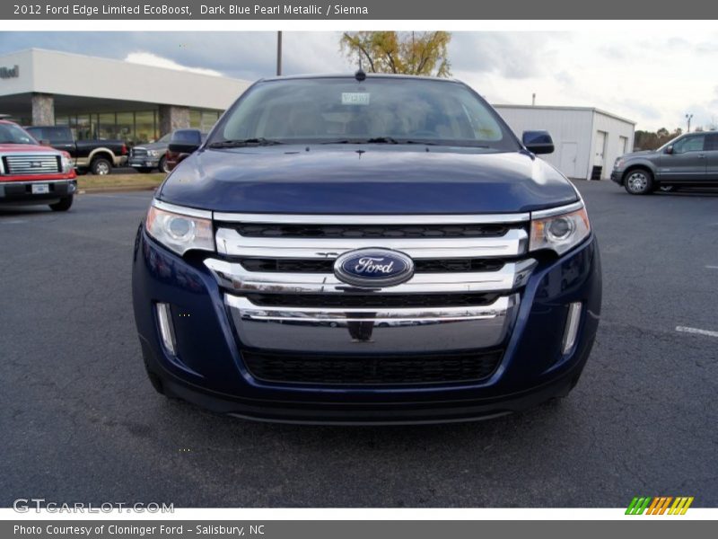 Dark Blue Pearl Metallic / Sienna 2012 Ford Edge Limited EcoBoost