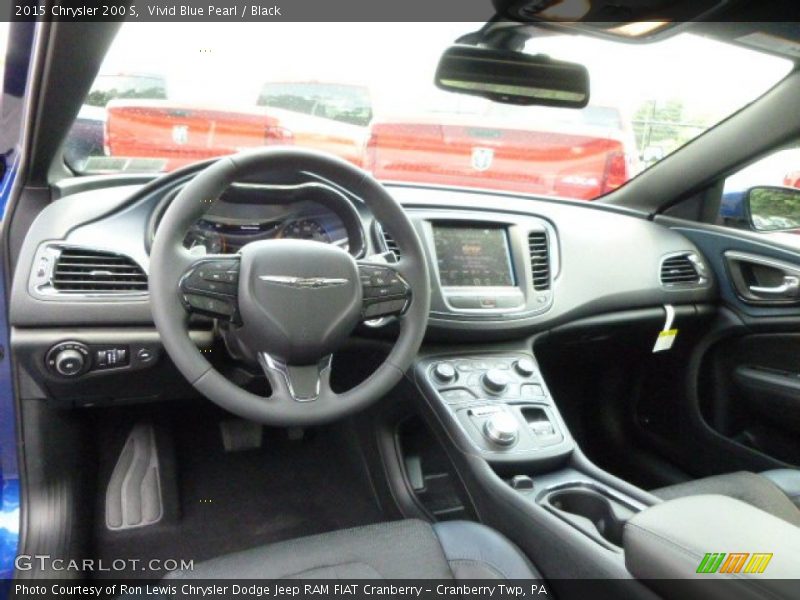 Vivid Blue Pearl / Black 2015 Chrysler 200 S