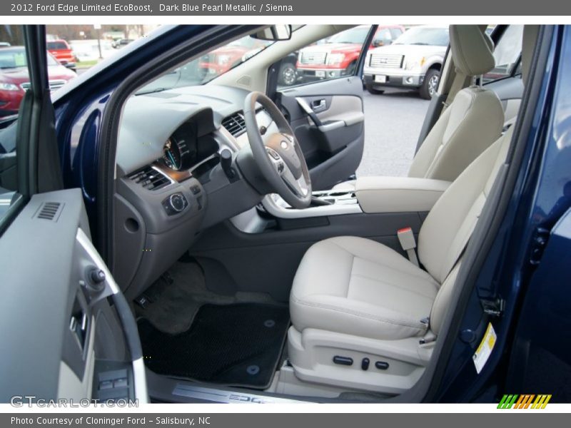 Dark Blue Pearl Metallic / Sienna 2012 Ford Edge Limited EcoBoost
