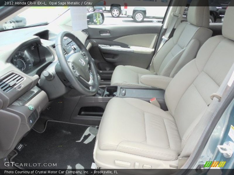 Opal Sage Metallic / Gray 2012 Honda CR-V EX-L