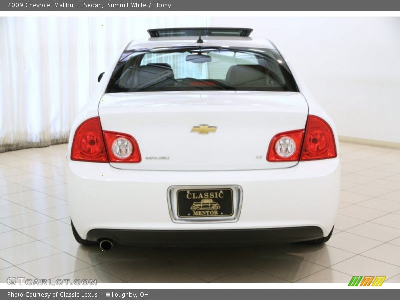 Summit White / Ebony 2009 Chevrolet Malibu LT Sedan