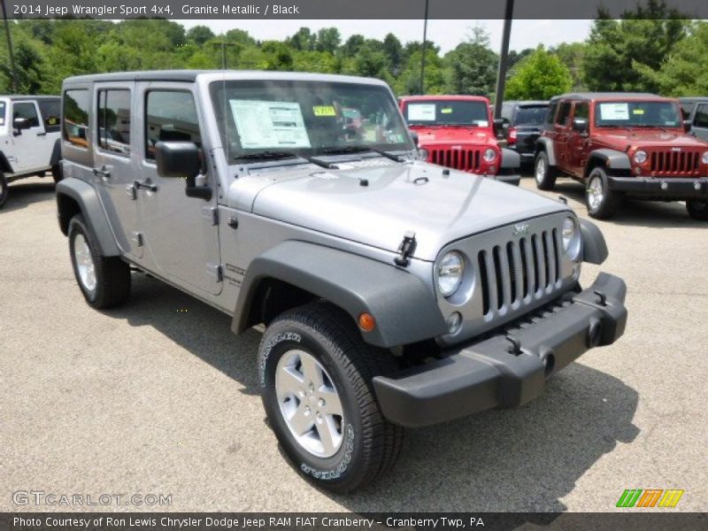 Granite Metallic / Black 2014 Jeep Wrangler Sport 4x4
