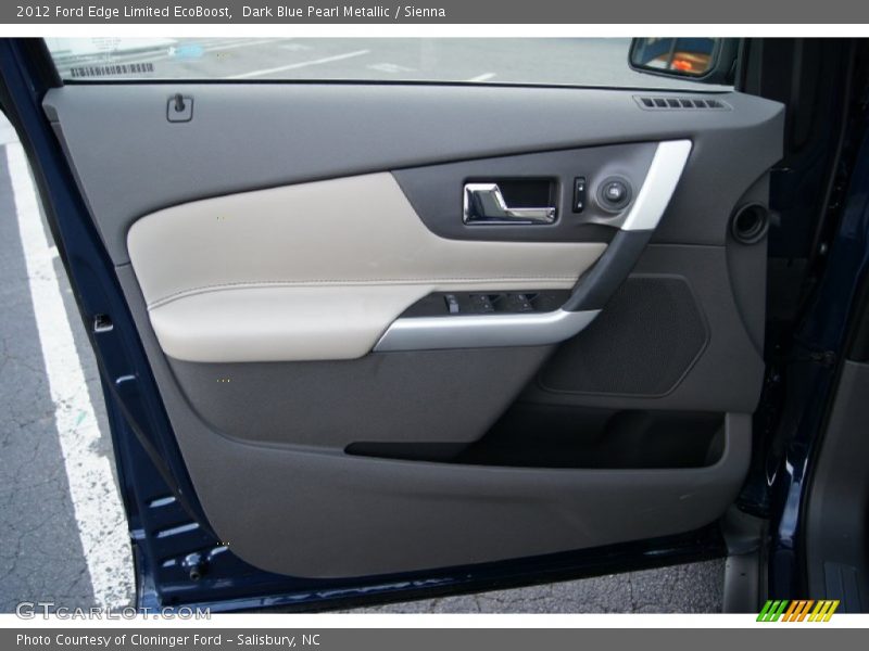 Dark Blue Pearl Metallic / Sienna 2012 Ford Edge Limited EcoBoost