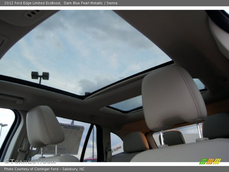 Dark Blue Pearl Metallic / Sienna 2012 Ford Edge Limited EcoBoost