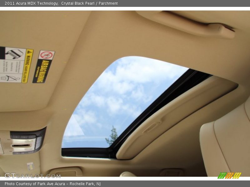 Crystal Black Pearl / Parchment 2011 Acura MDX Technology