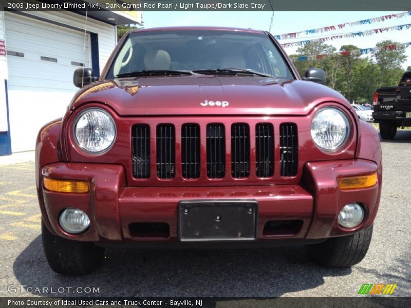 Dark Garnet Red Pearl / Light Taupe/Dark Slate Gray 2003 Jeep Liberty Limited 4x4