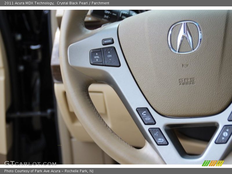 Crystal Black Pearl / Parchment 2011 Acura MDX Technology