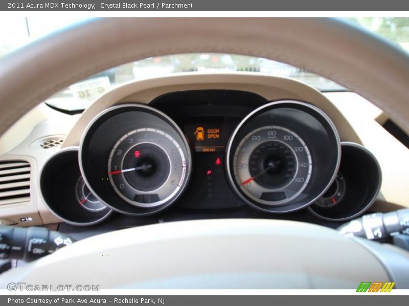 Crystal Black Pearl / Parchment 2011 Acura MDX Technology