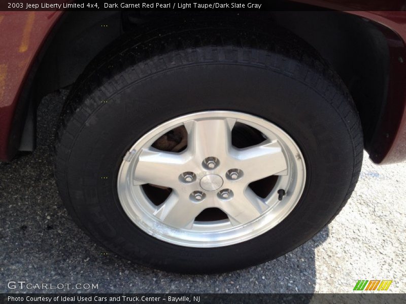 Dark Garnet Red Pearl / Light Taupe/Dark Slate Gray 2003 Jeep Liberty Limited 4x4