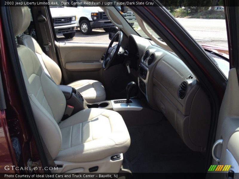 Dark Garnet Red Pearl / Light Taupe/Dark Slate Gray 2003 Jeep Liberty Limited 4x4