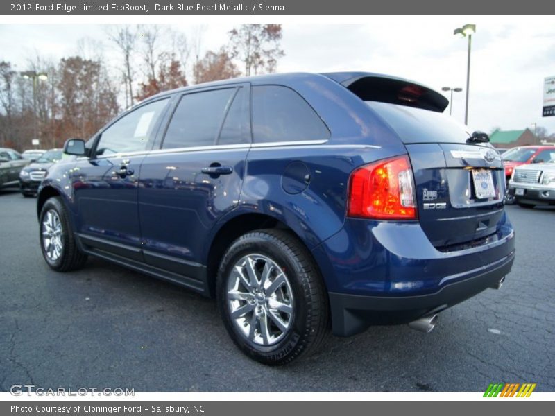 Dark Blue Pearl Metallic / Sienna 2012 Ford Edge Limited EcoBoost