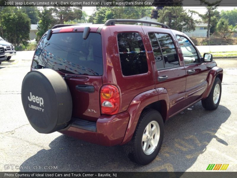 Dark Garnet Red Pearl / Light Taupe/Dark Slate Gray 2003 Jeep Liberty Limited 4x4