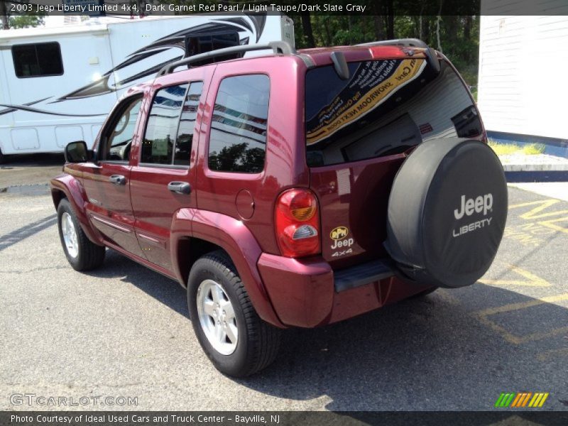 Dark Garnet Red Pearl / Light Taupe/Dark Slate Gray 2003 Jeep Liberty Limited 4x4
