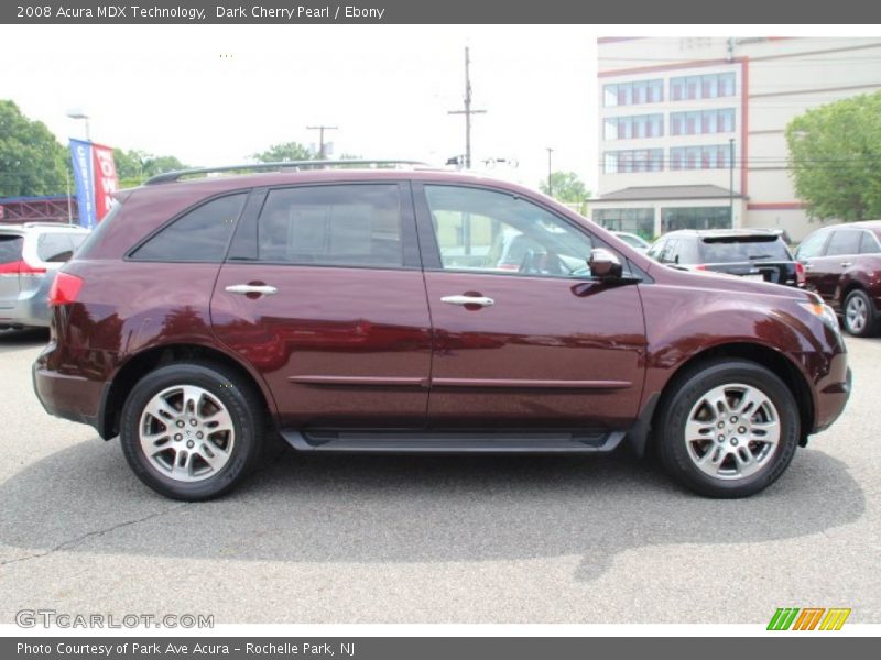 Dark Cherry Pearl / Ebony 2008 Acura MDX Technology