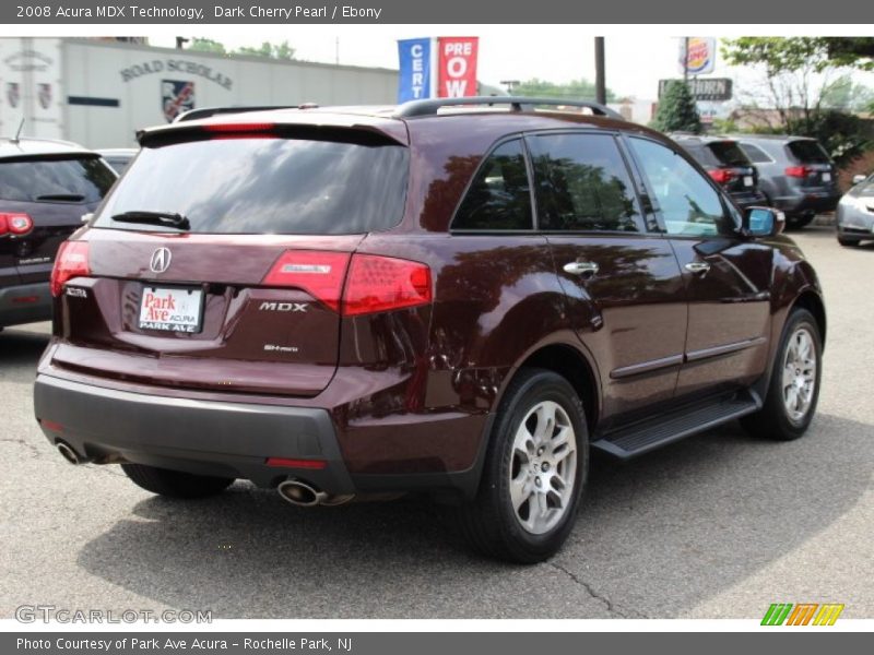 Dark Cherry Pearl / Ebony 2008 Acura MDX Technology