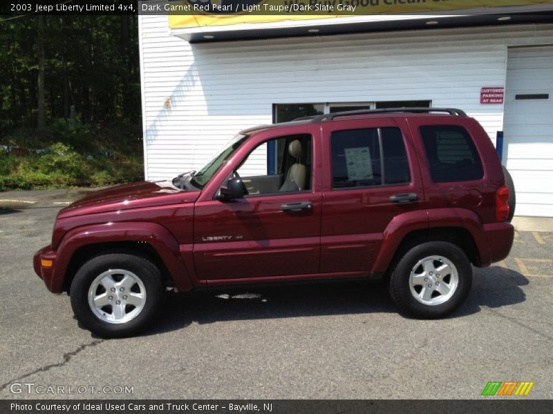 Dark Garnet Red Pearl / Light Taupe/Dark Slate Gray 2003 Jeep Liberty Limited 4x4