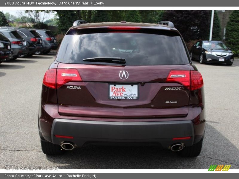 Dark Cherry Pearl / Ebony 2008 Acura MDX Technology