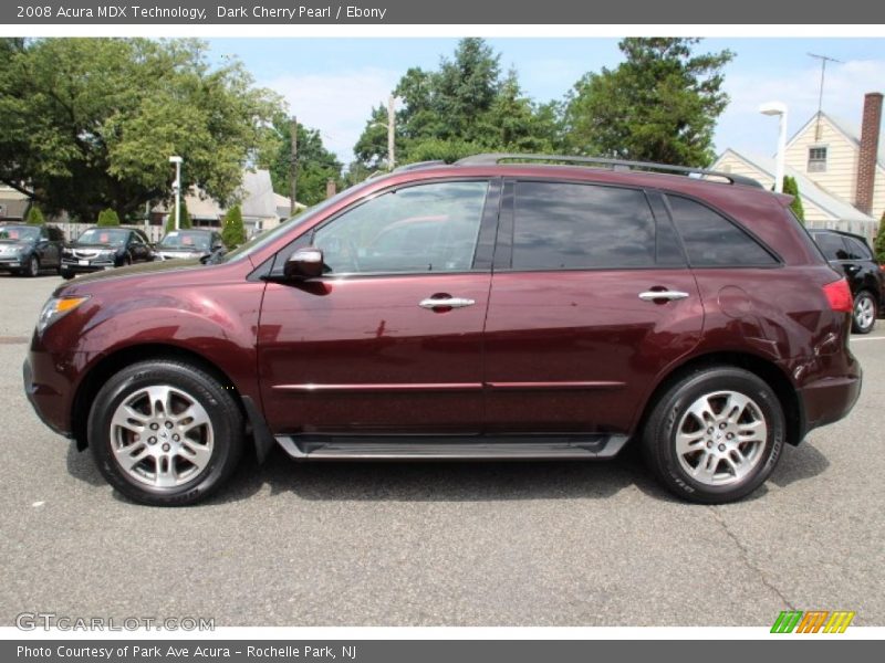 Dark Cherry Pearl / Ebony 2008 Acura MDX Technology