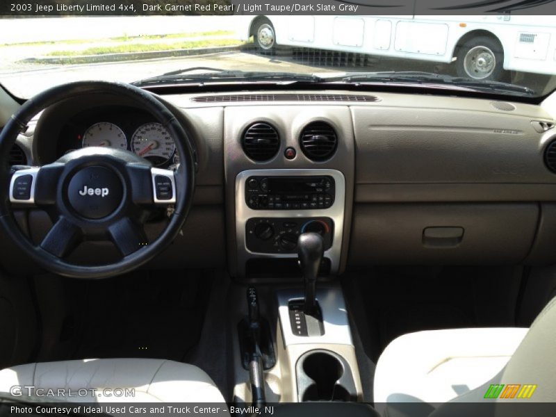 Dark Garnet Red Pearl / Light Taupe/Dark Slate Gray 2003 Jeep Liberty Limited 4x4