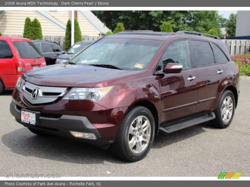 Dark Cherry Pearl / Ebony 2008 Acura MDX Technology