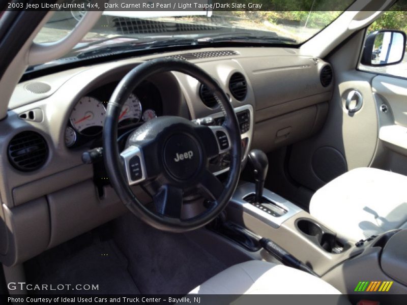 Dark Garnet Red Pearl / Light Taupe/Dark Slate Gray 2003 Jeep Liberty Limited 4x4