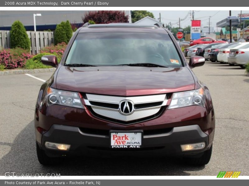 Dark Cherry Pearl / Ebony 2008 Acura MDX Technology