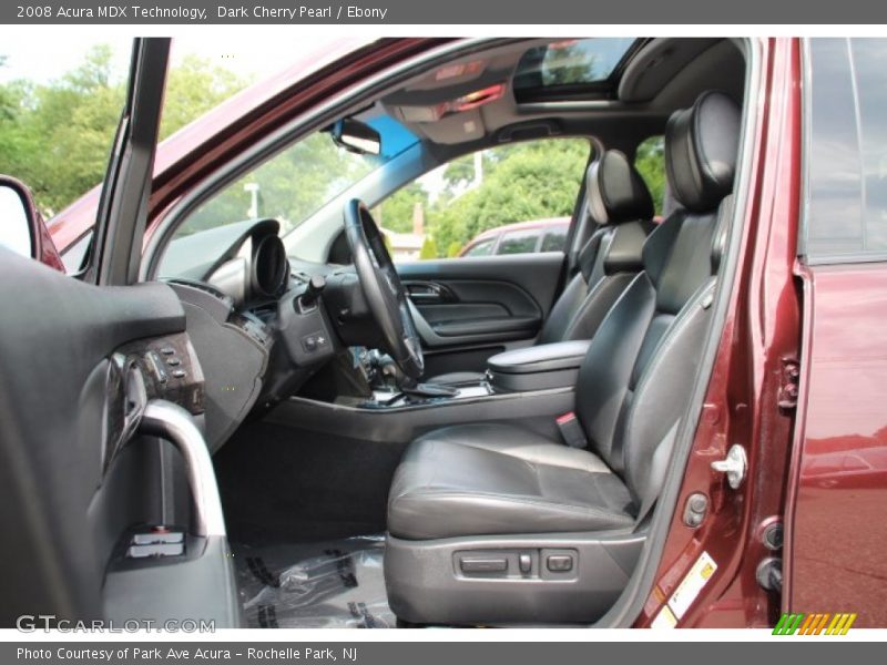 Dark Cherry Pearl / Ebony 2008 Acura MDX Technology