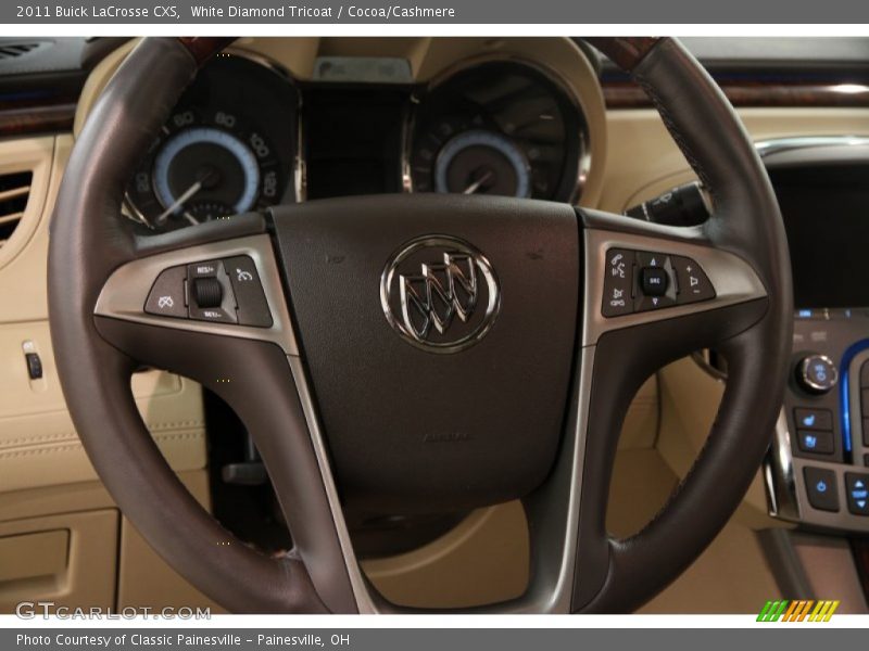 White Diamond Tricoat / Cocoa/Cashmere 2011 Buick LaCrosse CXS