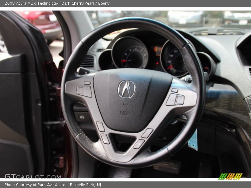 Dark Cherry Pearl / Ebony 2008 Acura MDX Technology