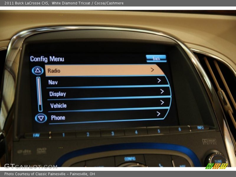 White Diamond Tricoat / Cocoa/Cashmere 2011 Buick LaCrosse CXS